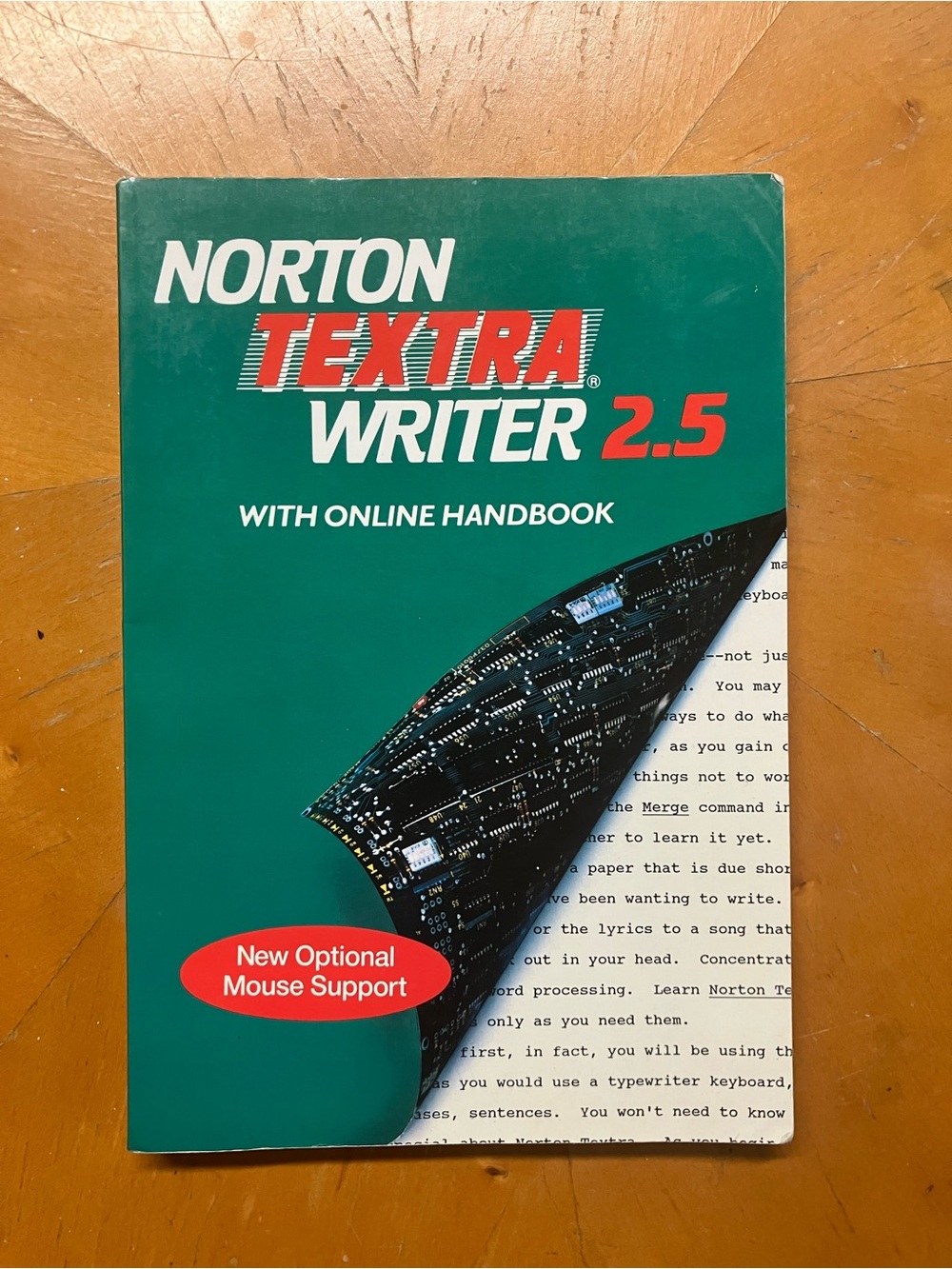 Vintage 1992 Norton Textra Writer 2.5 MS-DOS PC Computer Manual